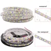 Tiras DC12V LED Luz de tira SMD 60LEDS / M Lámpara de cinta flexible Blanco / Blanco cálido / RGB Gota de rayas impermeable