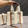 Designer-Woody-Einkaufstasche für Damen, flauschige Umhängetaschen, Canvas, modische Einkaufstaschen, Handtasche, Luxus-Geldbörsen, Designer-Woody-Umhängetasche