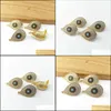 Stud Waterdrop Eye Coldings Post With Loop wieszak CZ mikro utwardzony dla DIY Women Biżuteria Kolczyka ER1038 DROP PRODICE 202 DHXZU