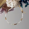 Anklets Lii Ji Citrine Tiger Eye 2mm American 14K Gold Filled Anklet Handmade Bohe Fashion Jewelry For Female