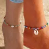 Anklets Bohemian Colorful Beads Shell Barefoot Sandals For Women Foot Jewelry Summer Beach Bracelet Leg Handmade