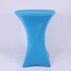 Table Cloth 60/70/80cm Diameter Stretch Spandex Round Tablecloth Cocktail Bar El Wedding Party Banquet Covers