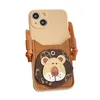 Karikatür Cep Telefonu Kılıfları Crossbody Bag Apple Case Creative Bilek Kayışı Koruyucu Kapaklar İPhone 14 Plus Pro Max 13 12 XR 11 XS GERİ