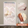 Kurtyna ręcznie robione drewniane żaluzje 90x220cm 31 linii koraliki zasłony Screen Divider Sheer do korytarza