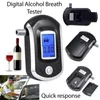 Tester alkoholu z 10 ustnikami Profesjonalny cyfrowy wyświetlacz oddychania oddychania LCD ekran wyświetlacza