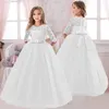 Robes de fille d'été filles longues demoiselle d'honneur enfants pour enfants princesse fête de mariage 3 10 14 ans robe 221101