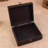 Jewelry Pouches Vintage Wooden Treasure Chest Storage Box Lock Organizer Case Foldable Mini Small Wood Home Decor Container Trinket Bin