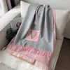 Designer classico Scarf Scarf maschile e femminile inverno lettere grigio grigio da ricamo con marca con marca calda per marchio etichetta302t