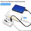 7 في 1 USB Hub Card Reader Fast USB3.0 Expander SD TF Memory Adapter for U Disk PC Baptop Mouse Keyboard