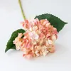 Dekoracyjne kwiaty sztuczne do notatnika 47 cm długość jedwabnej jedwabnej hortensji wazon wystrój domu Wedding Garden Rose Arch