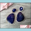Stud Teardrop Opal Earrings Cz Crystal Zircon Stone Micro Pave Gem Dangle Cat Eyesstone Jewelry Er205 Drop Delivery 2022 Dhvua