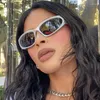 선글라스 랩 어라운드 패션 남성 여성 트렌디 스위프트 타원형 어두운 미래 음영 안경 안경