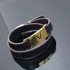 Modearmband kvinnor designer armband läder kedja lyx bokstäver klassiskt märke armband 18k guld pläterade smycken kedjor l mens heta