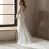 Vestidos de novia de sirena árabe dubai cristales brillantes mangas largas vestidos de novia trenes de la corte tul bata de mariee 403