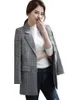 Trajes para mujeres mujeres elegante chaqueta de dos botones manga larga blazer trabajo de moda de moda