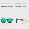 Zonnebrillen Merkontwerp Ken Block Gepolariseerde sportmannen Rijpartij Eyewear Square Sun Glazen Mirrored Lens UV400 221101