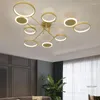 Avizeler Modern LED Oturma Odası Çalışma Yatak Odası Mutfak Ev Kara Şube Tavan Lambası Aydınlatma Fikstür