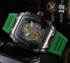 Característica Relógio esportivo militar oco masculino de luxo masculino analógico data quartzo relógios masculinos KISS350j