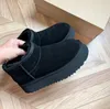 Winter Ultra Mini But Designer Australian Platform Boots dla mężczyzn prawdziwe skórzane ciepłe botki futra luksusowe buty 421