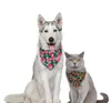 Hondenkleding wasbare bandana's sjaal SCOOP -kraag tropische fruitstijl accessoires voor zomer huisdierbenodigdheden katten honden vierkante slabbetje