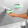 Soap Dishes 2pcs Creative Magnetic Holder Container Dispenser Wall-mount Rack For Bathroom Home
