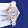 Kobiety oglądają automatyczne zegarki mechaniczne Lady Wristsinous Montre de Luxe Mother-of-Pearl Dial Diarn Wristoof 50m 50m