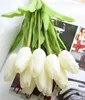 푸 미니 튤립 꽃 진짜 터치 웨딩 꽃 꽃다발 홈 파티 장식을위한 인공 실크 꽃 G4993008695