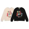 Fleece Ouyang Designer Nieuwe Fashion 2022 Gary Multi Rainbow Cotton T Dept Shirt Nana Brand Print Round Neck Sweater Heren en Dames Terry