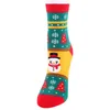 Women Socks Christmas Woman Funny Xmas Santa Claus Tree Snowflake Elk Snow Cotton Tube Crew Happy Sock Girl Year Sokken