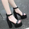 Sandals Summershoes Ladies Vintage Buckle Punk Gothic Shoes Platform Chunky Heels Open Toe Gladiator Women Creepers