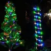 Strings Years Decoration Solar Tube String Lights 7/12m Outdoor Waterproof Garden Patio Multicolor Wedding Yard Christmas Tree Lamp