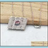 Pendanthalsband Micro Pave Crystal Cubic Zirconia Pendants Charms smycken Hitta koreansk flagghalsband för kvinna NK336 Drop Delive DHQTP