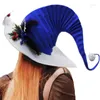 Boinas 5 cores Chapéus de Natal Festa de moda Felta Elf Hat Holiday Tema Cosplay Roupas Adeços de Cabeça Decorações de Cabeça