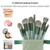 Face Makeup Brushes Set 13Pcs Professional Foundation Eyeshadow Travel Makeup Brush for Beginners and Enthusiasts