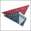 Other Dog Supplies Christmas Dog Bandana Snowman Pets Scarf Triangle Bibs Holiday Accessories Pet Bandanas For Small Medium Large Do Dhkce