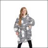 Blankets Winter Blanket Sweatshirts Super Soft Warm Hoodies For Kids Teens Youths Oversized Sherpa Hooded Wearable Blankets With Sle Dhhqp