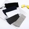 Men's Socks 3 Pairs Cotton Toe Men And Women Breathable Five Fingers Sports Solid Black White Grey Running Tube TJ3142