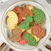 Cake Tools Dinosaur Cookie Cutter Mold para hornear Dinosaur Molds Fondant Cakes Cutters Gingerbread Dino Forms para galletas 4 unid/set wly935