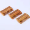 Home Garden 100pcs Pettine per barba in legno Doppi lati Pettini in legno spessi super stretti Pente Madeira Pidocchi Pet Hair Tool GCC300