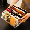 Opbergdozen Acryl Make -updoos Oogschaduw Cosmetische organizer Lipstick Poeder Blush Holder Partitie Afneembare desktop