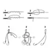 Ami da pesca Pesca alla carpa Girelle rotanti Rame Acciaio inossidabile Clip per attrezzatura da pesca Girella a cambio rapido Accessori per connettori ad anello solido 221101