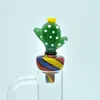 2024 Nouveau cactus bulle carb cap accessoires pour fumer perruque de filature directionnelle unique wag grand flux d'air bouchons de carb sapin pour la plupart des bangers à quartz plate-forme de dab d'huile