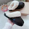 Classic Platform Australische Slipper Designer Australië Sandalen Slides Pluizige Muilezel Dikke Bodem Echt Leer Bont Laarzen Slippers Voor Vrouwen Slippers