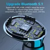 Earbuds Bluetooth 5.1ヘッドフォンTWSイヤホン3500MAH防水充電ボックスM10 TWS付き真のワイヤレスステレオ