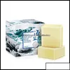 Sapone fatto a mano Bagno Corpo Salute Bellezza 100G Rimozione Brufolo Pori Trattamento acne Sale marino Detergente Latte di capra Idratante Otp3Y