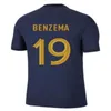 BENZEMA 22/23 MBAPPE GRIEZMANN voetbalshirt Frenchss KANTE POGBA ZIDANE GIROUD MATUIDI Kimpembe VARANE PAVARO uitrusting Maillot de voetbalshirt Heren kindertenue Set