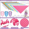 Altre Forniture per Cani 10 Pezzi Bandana per Cani Triangolo Sciarpa a Pois Punto Bavaglino Lavabile Regolabile Accessori per Cuccioli Piccoli e Medi C Dhlwa