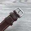 Orologio da uomo di lusso impermeabile meccanico automatico in acciaio inossidabile in pelle nera semplice orologio da 41 mm orologi da polso da uomo all'aperto