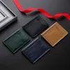 Wallets Men Minimalist Slim Card Holder Genuine Leather Card Wallet Slim Line Ultra Thin Mini Small Passport Id Card Holder Male L221101