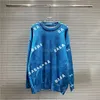 유명한 남녀 스웨터 패션 남성 편지 패턴 캐주얼 둥근 긴 소매 스웨터 여자 후드 17 색 아시아 크기 s-2xl